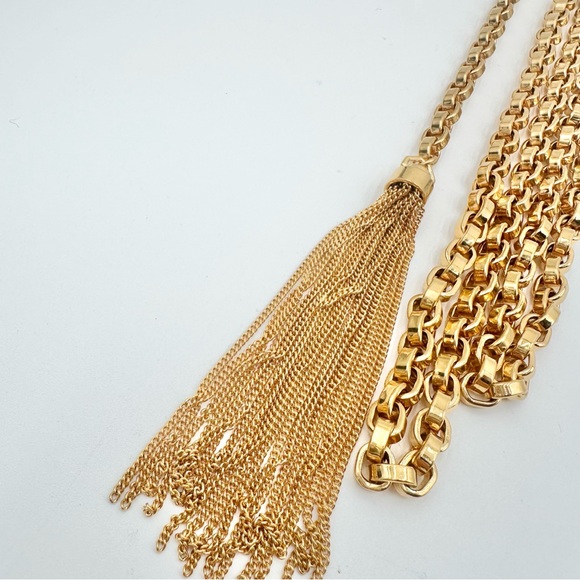 NEW Saint Laurent Tassel Necklace - Picture 3 of 4